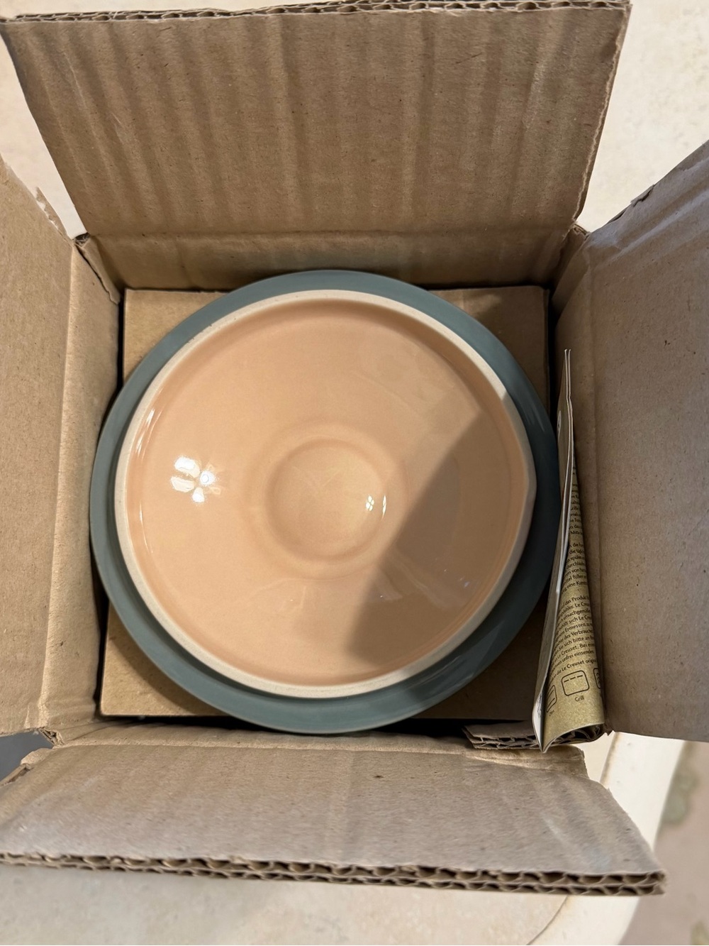 Le Creuset Petite Round Casserole Ocean Blue Very Rare NWT - Picture 3 of 7